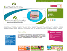 Tablet Screenshot of farmaciaelsalvador.com
